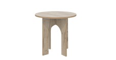 Keukenhof bso tafel rond 60 cm Grey craft oak Tangara Groothandel voor de Kinderopvang Kinderdagverblijfinrichting